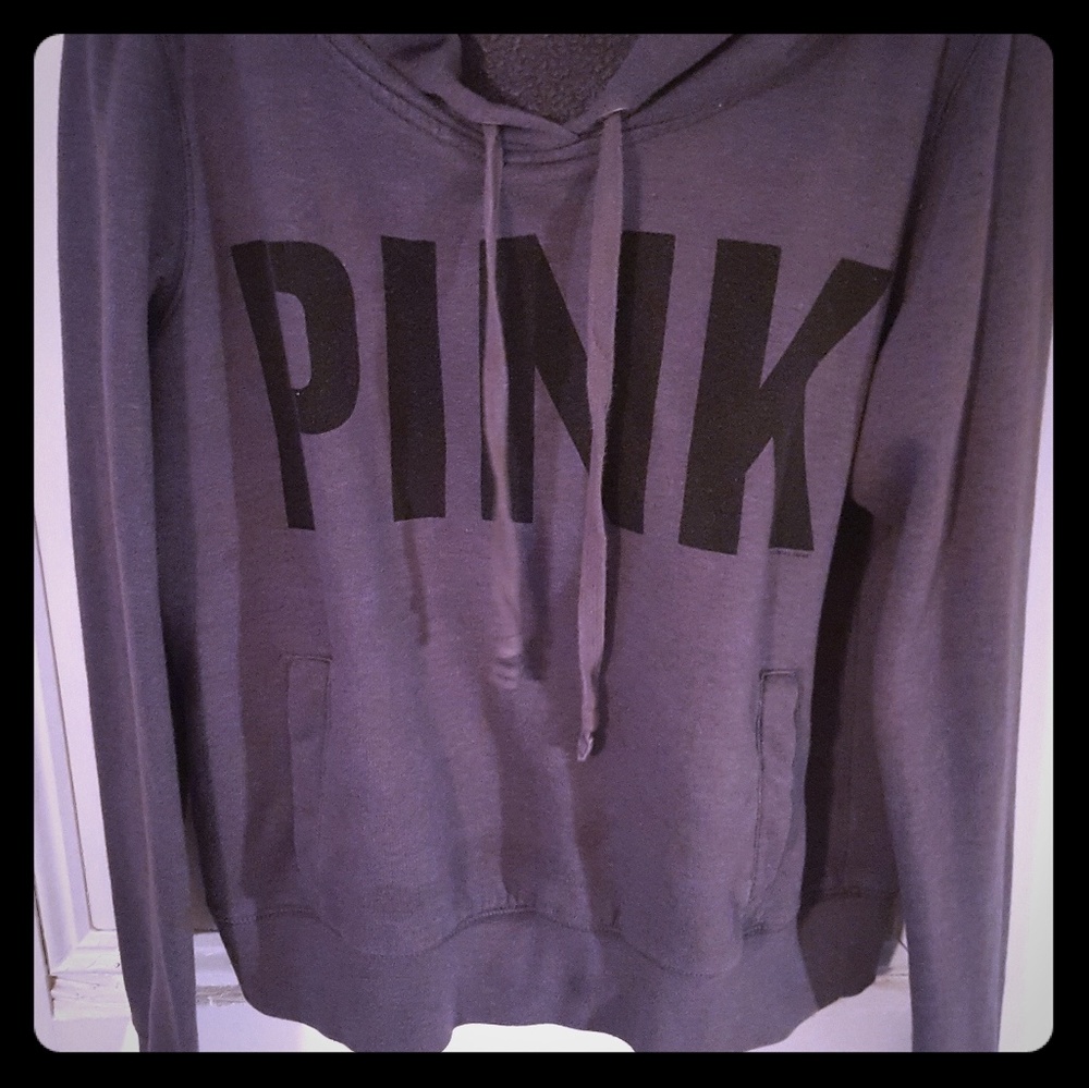 VS Pink crop hoodie